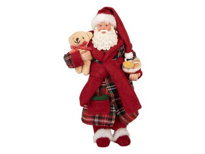 Dekorativní figurka Santa Clause Clayre & Eef 66362 16x11x28 cm