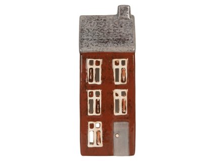 Dekorativní domeček na čajovou svíčku Clayre & Eef 6CE2295 10x7x26 cm