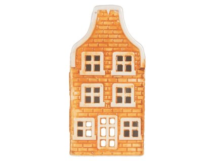 Dekorativní domeček na čajovou svíčku Clayre & Eef 6CE2299 9x10x19 cm