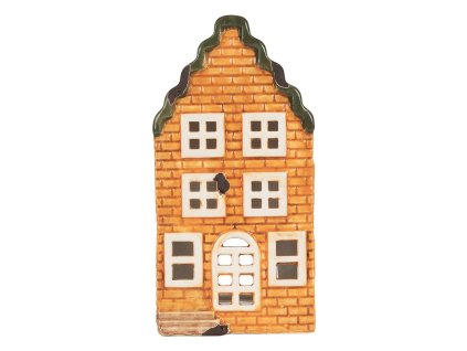 Dekorativní domeček na čajovou svíčku Clayre & Eef 6CE2302 9x10x19 cm