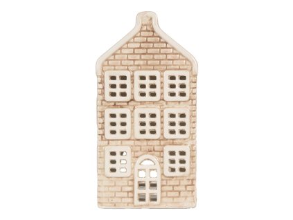 Dekorativní domeček na čajovou svíčku Clayre & Eef 6CE2305 9x10x19 cm