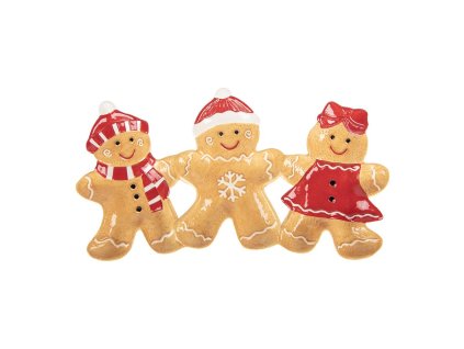 Keramická mísa GINGERBREAD MAN Clayre & Eef 6CE2364 37x20x3 cm