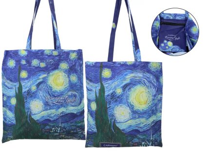 Carmani - Látková taška V. van Gogh Hvězdná obloha - 39 x 42 cm