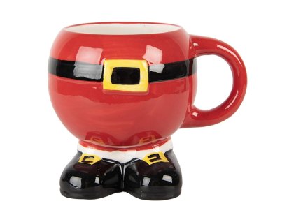 Keramický hrnek SANTA CLAUS Clayre & Eef 6CEMU0225 14x11x11 cm / 400 ml