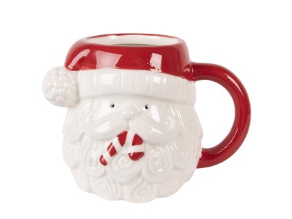 Keramický hrnek SANTA CLAUS Clayre & Eef 6CEMU0227 15x11x11 cm / 500 ml