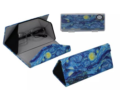 Carmani - Skládací pouzdro na brýle V. van Gogh Starry Night