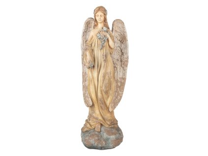 Dekorativní figurka anděla Clayre & Eef 5MG0083 28x22x71 cm