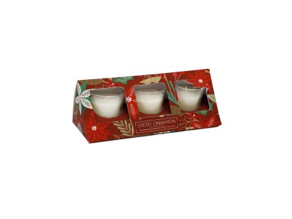 SIL - Vánoční set svíček s motivem vánoční hvězdy s vůní skořice - 420 g
