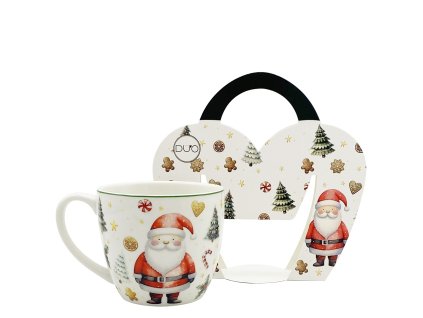 Hrnek 460 ml v srdci - Santa