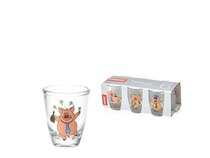 Odlivky "Kalíšek"" 30 ml sada 6 ks prasátka