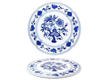 Porcelánová deska 26 cm na silikonových nožkách do kuchyně - cibulák