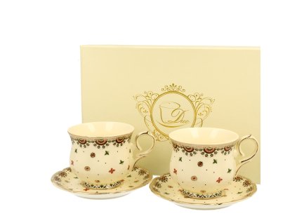 Šálek s podšálkem 150 ml na espresso Casablanca - sada 2 ks