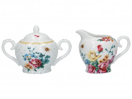 Porcelánová cukřenka a mléčenka Bohemian Spirit od Katie Alice