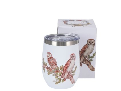 Termohrnek 330 ml - sovy