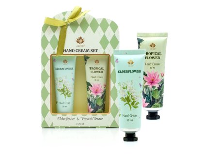 Dárková sada krémy na ruce Elderflower & Tropical Flower - 2 x 30 ml