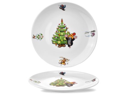 Talíř mělký 21 cm Krtek vánoční 30444Talíř mělký 21 cm Krtek vánoční 30444