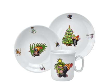 Dětská souprava 3-dílná Krtek vánoční 30444