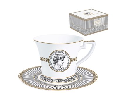 Šálek s podšálkem 300 ml - Easy Life - Palladium