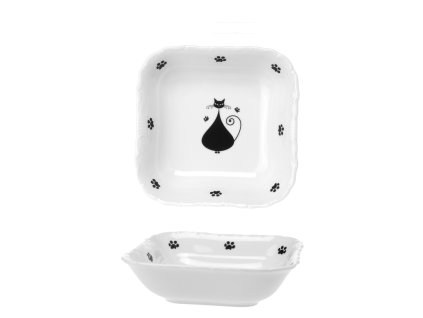 Mísa čtyřhranná 16 cm Verona - Black Cats
