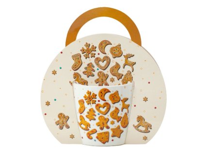 Porcelánové hrnky v přebalu Perníčky 6 ks - 300 ml