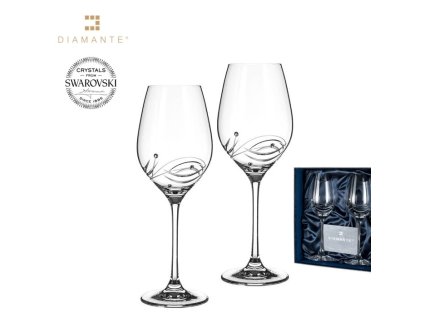 Sklenice Lunar 360 ml bílé víno Diamante® sada 2 ks