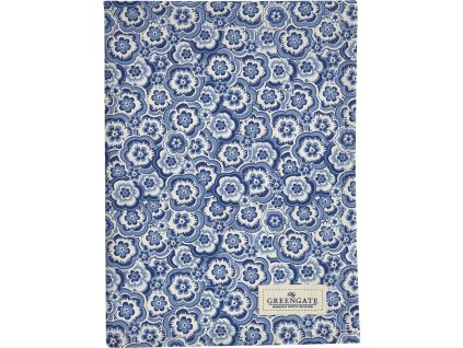 GreenGate - Kuchyňská utěrka Selma Blue - 50×70 cm
