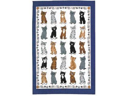 UW - Kuchyňská utěrka Kittens Arrived Blue