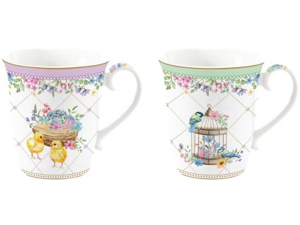 Easy Life - Porcelánové hrnky Spring Bloom 2 ks - 275 ml