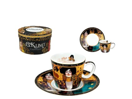 Šálek s podšálkem na espresso 100 ml - Gustav Klimt - Judith