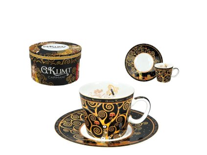Šálek s podšálkem na espresso 100 ml - Gustav Klimt - Strom života
