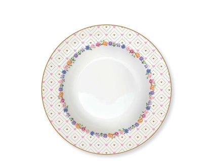 Talíř hluboký 22 cm - Easy Life - Kvetoucí láska