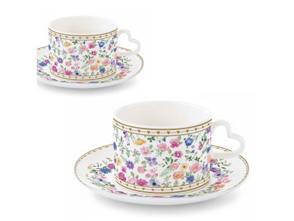 Šálek s podšálkem 240 ml - Easy Life - Kvetoucí láska