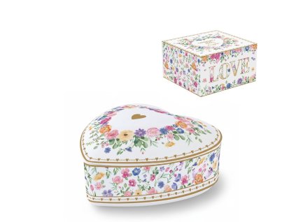 Dóza srdce 12 cm - Easy Life - Kvetoucí láska