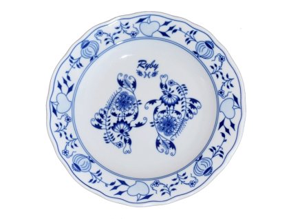 Závěsný talíř mělký praporový 24 cm RYBY