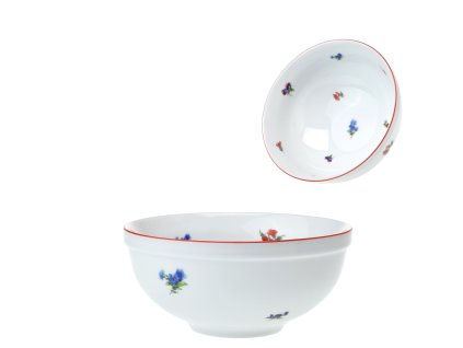 Mísa kulatá 17 cm rakouská házenka s červenou linkou
