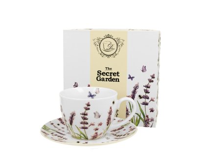 Šálek s podšálkem 250 ml - Levandule