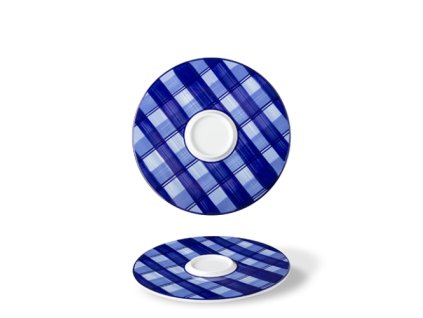 Podšálek 14 cm Indigo ruční malba