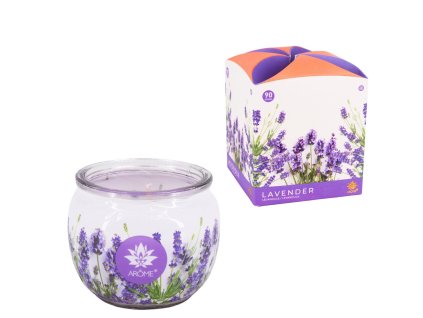 Vonná svíčka 90 g ve skle - Levandule