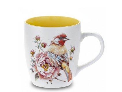 Hrnek Big 740 ml s ptáčkem žluý vnitřek