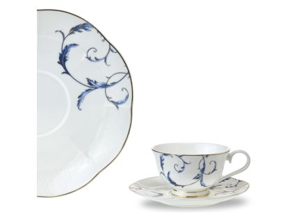 Šálek s podšálkem 200 ml na čaj z kostního porcelánu