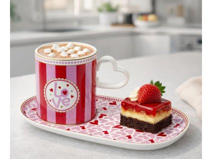 Snídaňová souprava 320 ml - Easy Life - Malá srdíčka