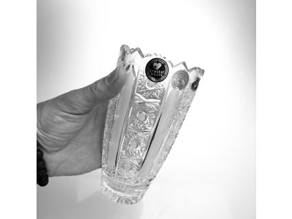 Váza 15,5 cm - bohatý brus 500PK