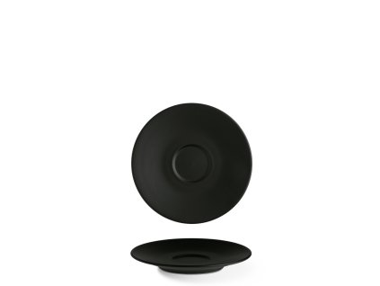 Podšálek 15 cm Mona Black matt