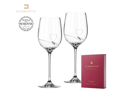Sklenice Romance 450 ml víno Diamante® sada 2 ks