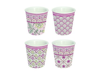 Easy Life - Krásná dárková sada hrnků na espresso Monsoon Pink - 4*100 ml