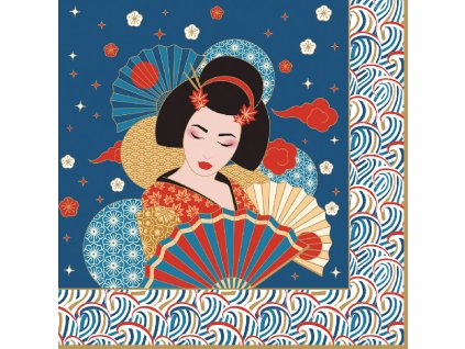 Easy Life - Dezertní třívrstvé ubrousky Tokyo 20 ks - 33*33 cm