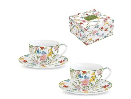 Easy Life - Šálek s podšálkem 100 ml na espresso Garden Dreams 2 ks