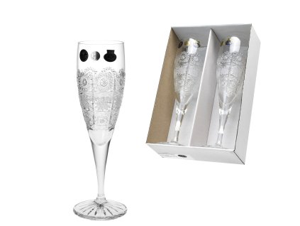 Sklenice 180 ml flétny bohatý brus 500PK - sada 2 ks