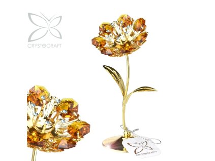 Květina 13,5 cm gold