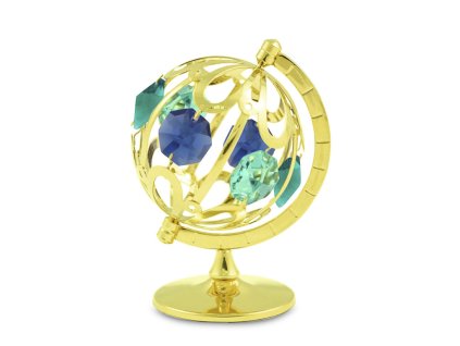 Globus barevné křišťály křišťál gold